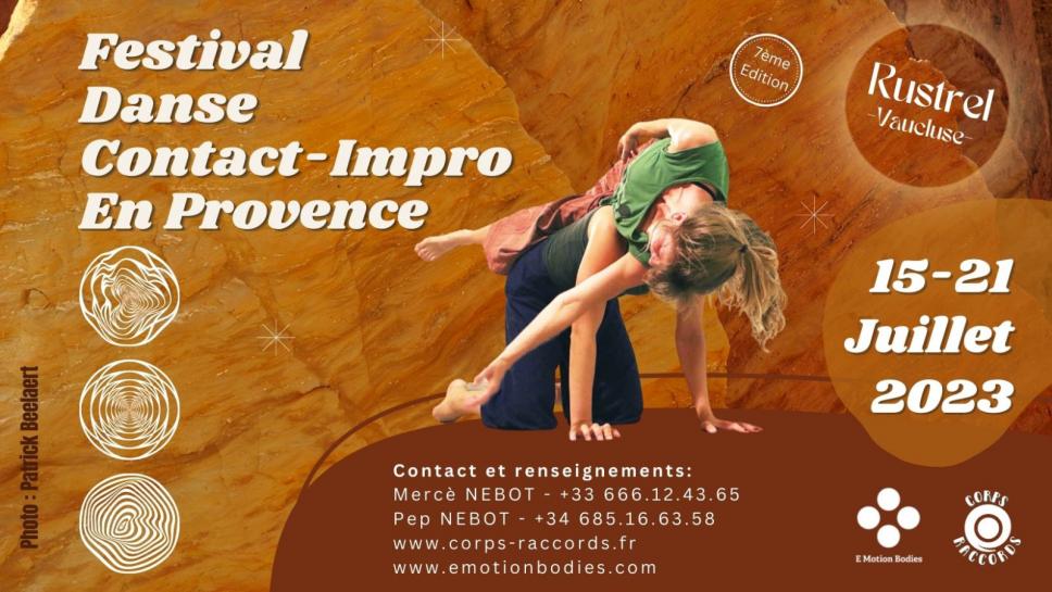 Festival Contact Improvisation en Provence - 15-21 JULY 2023 - Rustrel -  VII Édition - Contact Improvisation - Global Calendar