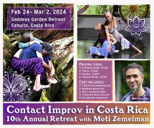 10th Annual Contact Improv Retreat in Costa Rica w/ Moti - Goddess Garden Retreat Center - Cahuita, Costa Rica