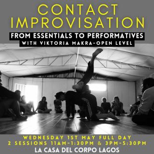 Contact improvisation - from essentials to performatives - La Casa del Corpo - Lagos, Portugal