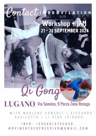 Contact Improvisation & QI Gong [ Workshop + JAM] - Centro  I.A.C.M.A. - Porza  (Lugano), Switzerland