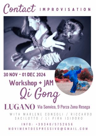 Contact Improvisation & QI Gong [ Workshop + JAM] - Centro  I.A.C.M.A. - Porza  (Lugano), Switzerland