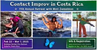 11th Annual Contact Improv Retreat in Costa Rica w/ Moti - Goddess Garden Retreat Center - Cahuita, Costa Rica