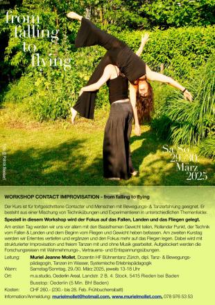 from FALLING to FLYING - CONTACT IMPROVISATION - m.a.studio - Rieden bei Baden, Switzerland