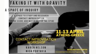 “Faking It With Gravity” - Contact Improvisation WS with Karen Nelson & Nica Portavia - SHU REN KAN Aikido Dojo - Athens, Greece