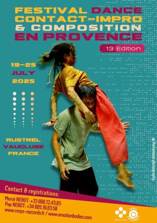 International Contact Improvisation and Composition Festival En Provence Summer - 19-25 July 2025 - Rustrel - 13th Edition - Rutrel - Rustrel, France
