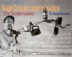Stage Contact Impro avec Matthieu Gaudeau - LA BERGERIE - DIE - ST ETIENNE EN QUINT, France