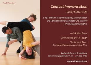 Contact Improvisation - Basis/Mittelstufe - Soulspace - Thun, Switzerland