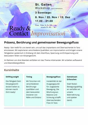Sonntags CI Workshop (3 Sonntage 8.11/22.11/13.12) - Heilpädagogische Schule St. Gallen - St. Gallen, Switzerland